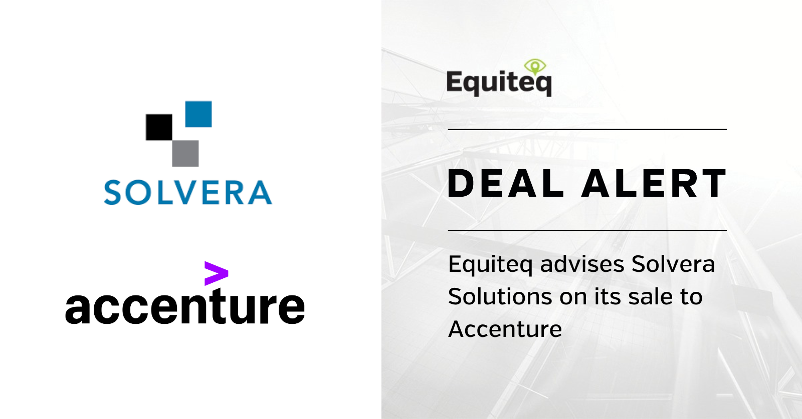 Equiteq advises Solvera Solutions on its sale to Accenture | Equiteq