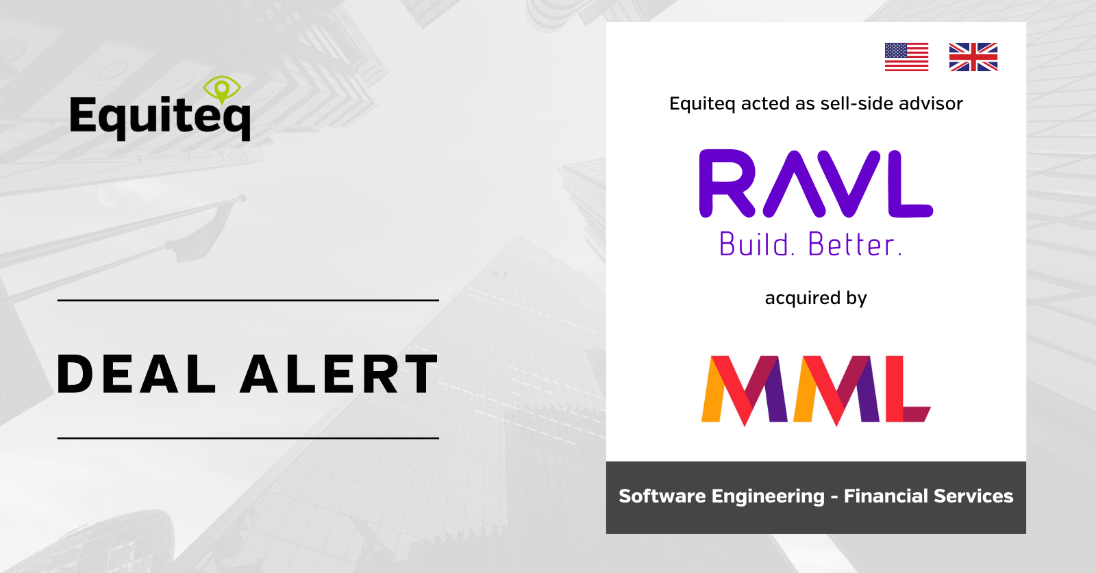 G Ravl Equiteq advises RAVL on its sale to MML Capital | Equiteq